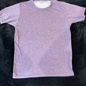 Uniqlo Cotton Blend Short Sleeve Tee - Light Green & Purple